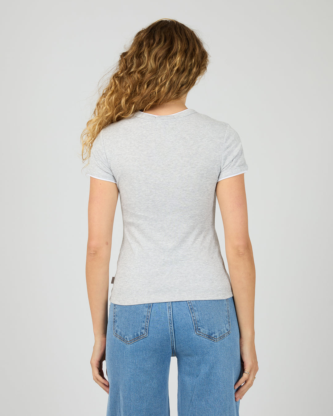 Aae Layers Tee Grey Marle