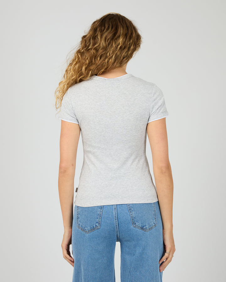 Aae Layers Tee Grey Marle