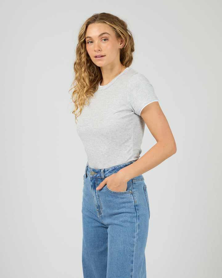 Aae Layers Tee Grey Marle