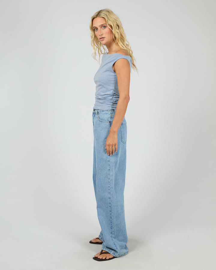 Kylie Stripe Top Blue