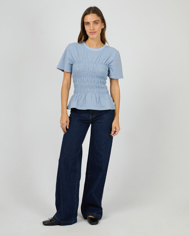 Lipa Stripe Tee Blue