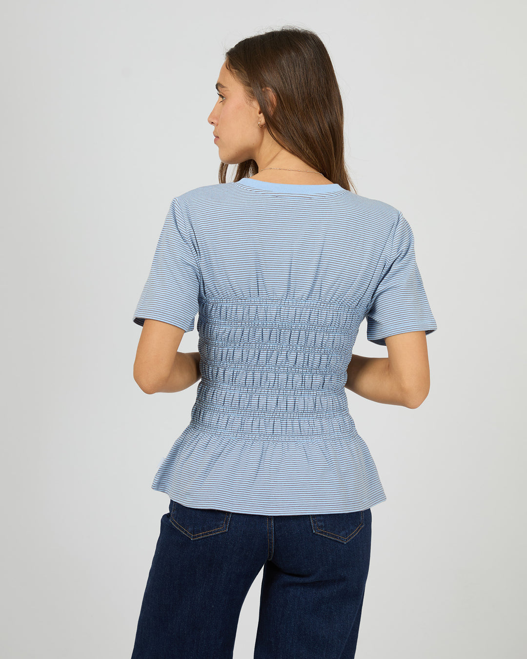 Lipa Stripe Tee Blue
