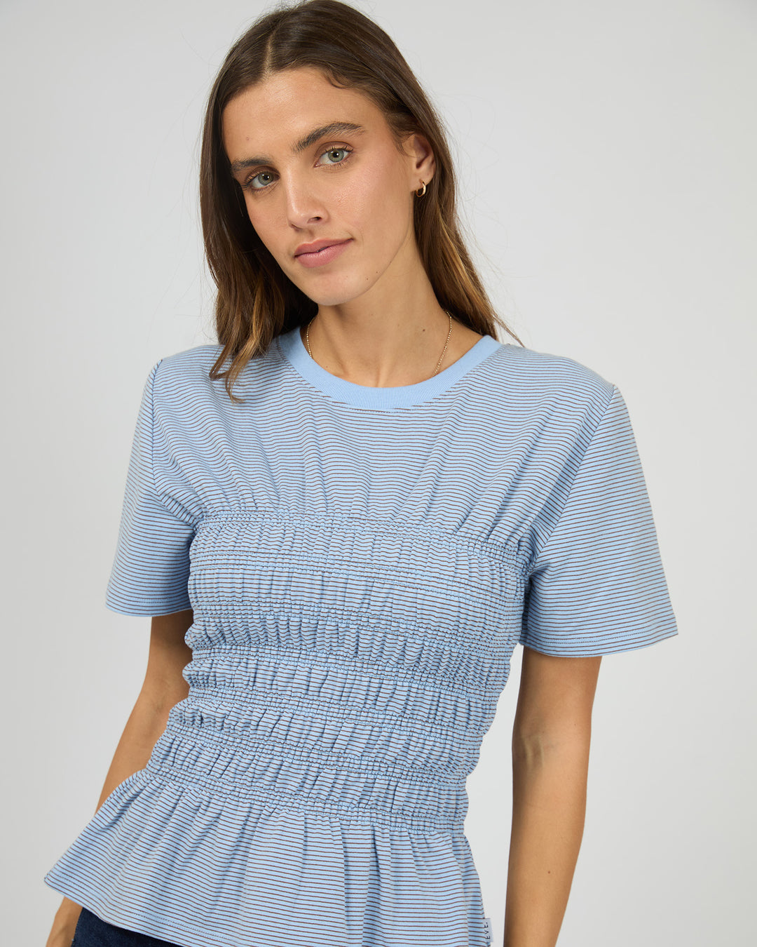 Lipa Stripe Tee Blue
