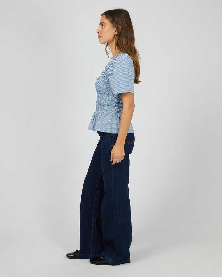 Lipa Stripe Tee Blue