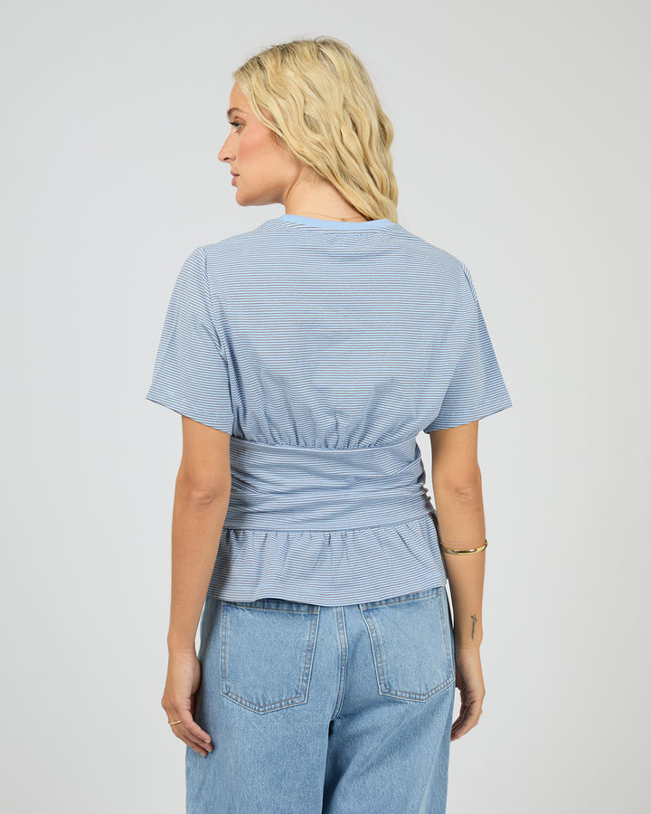 Tyler Stripe Tee Blue