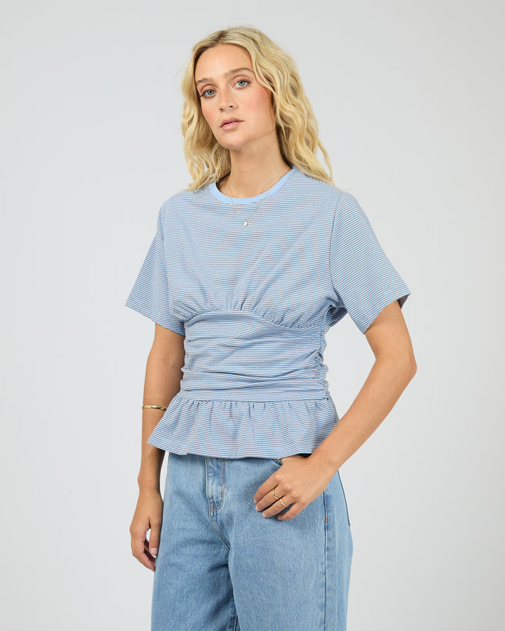 Tyler Stripe Tee Blue