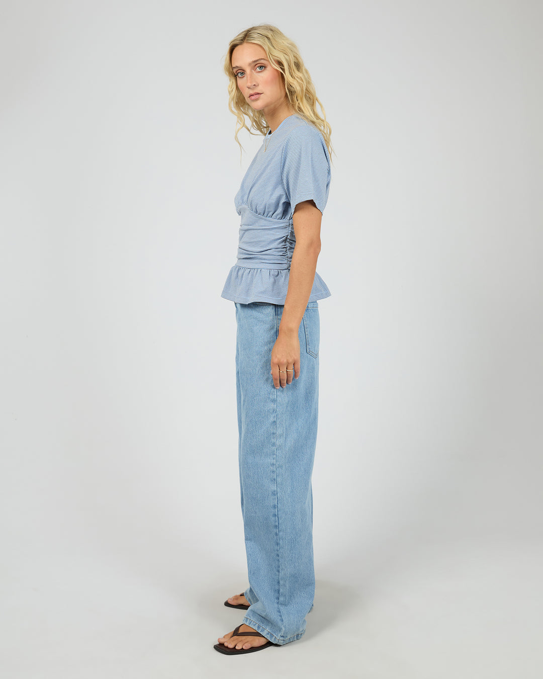 Tyler Stripe Tee Blue