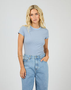 Sami Stripe Tee Blue