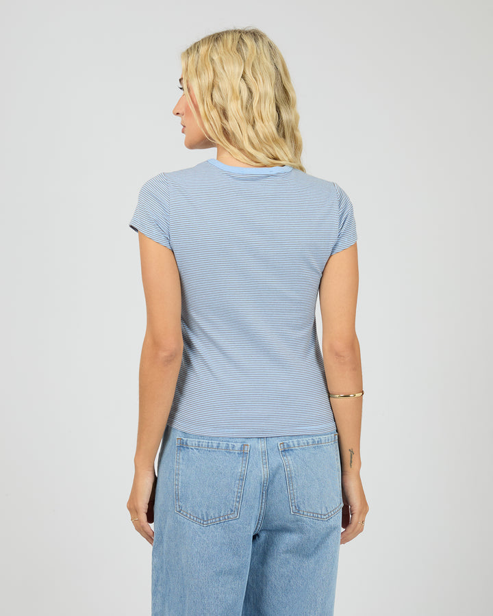 Sami Stripe Tee Blue