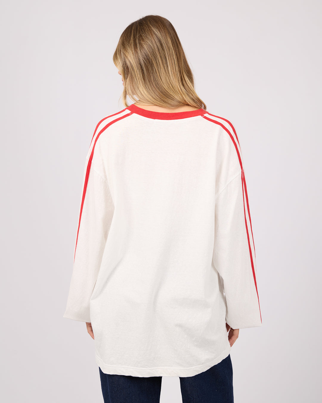Zulu V-Neck Ls Tee Vintage White