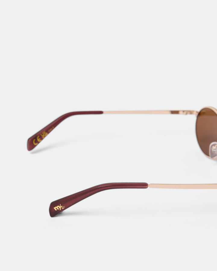 Asta Sunglasses Mocha Gold/Smoke-Brown