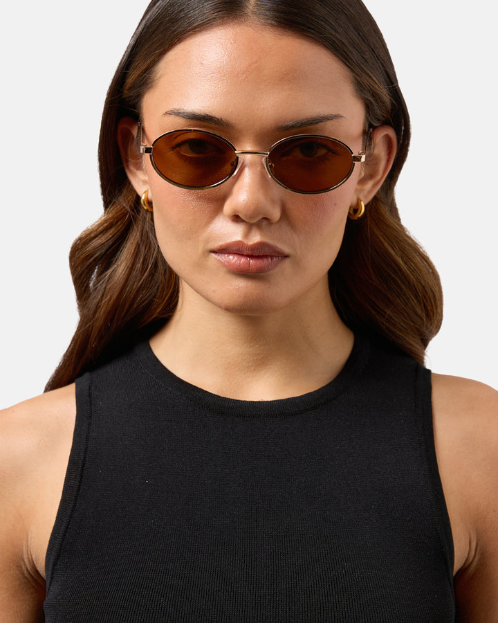 Asta Sunglasses Mocha Gold/Smoke-Brown