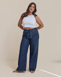 Gia High Rise Baggy Indigo
