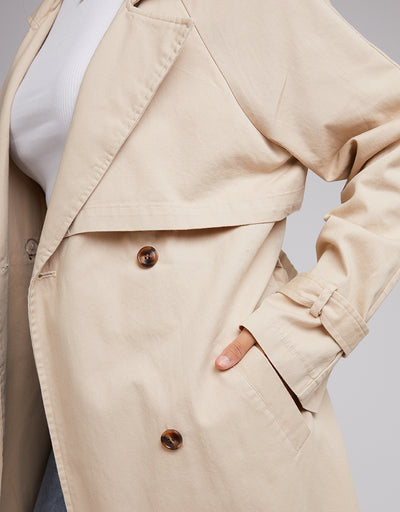 Emerson Trench Coat Tan