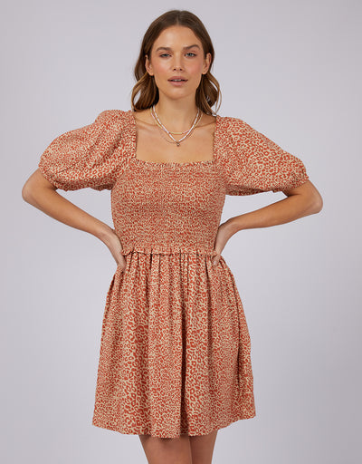 Lauren Mini Dress Rust