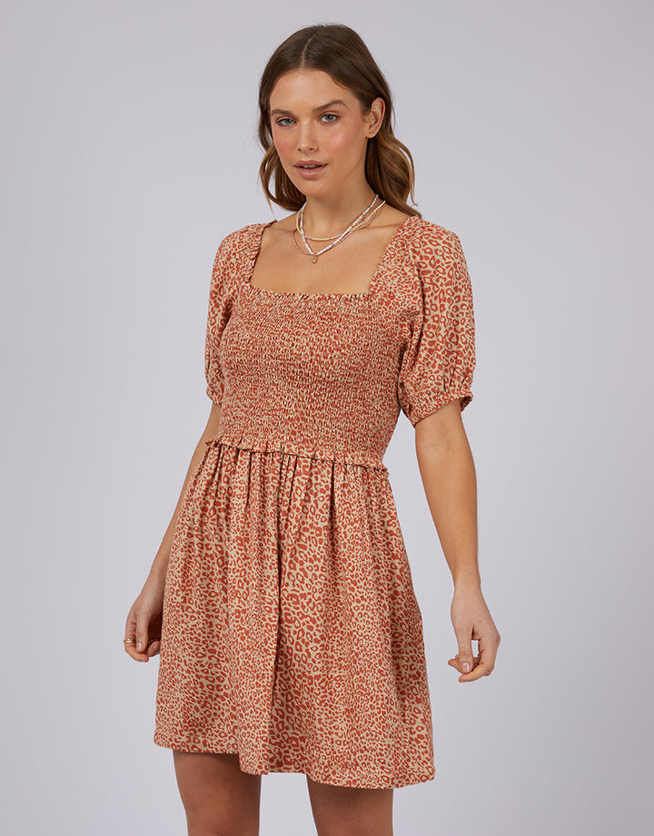 Lauren Mini Dress Rust
