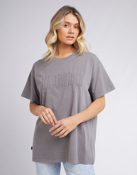 Heritage Tee Charcoal | Buy Online | All About Eve Clothing