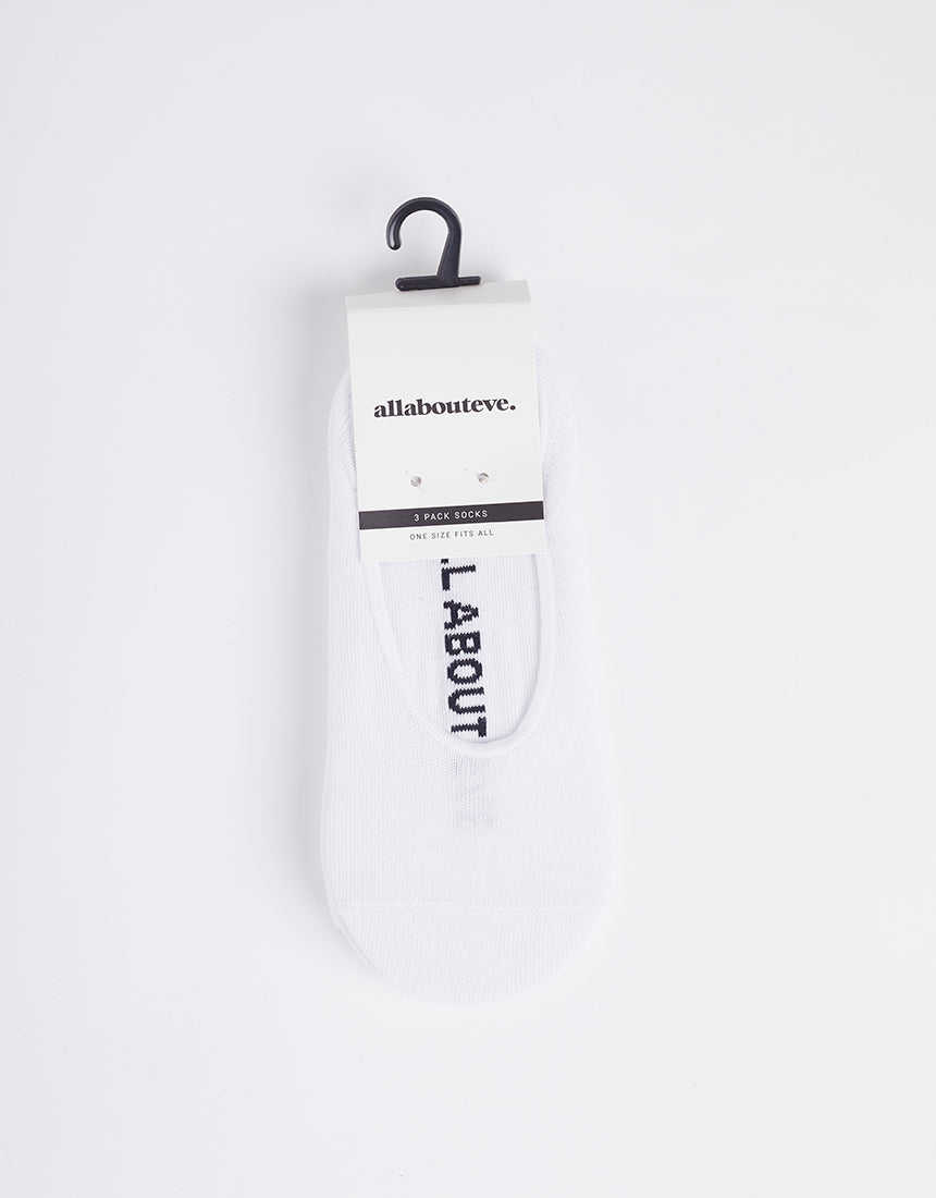 Aae Sockettes 3 Pack White