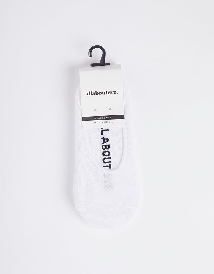 Aae Sockettes 3 Pack White