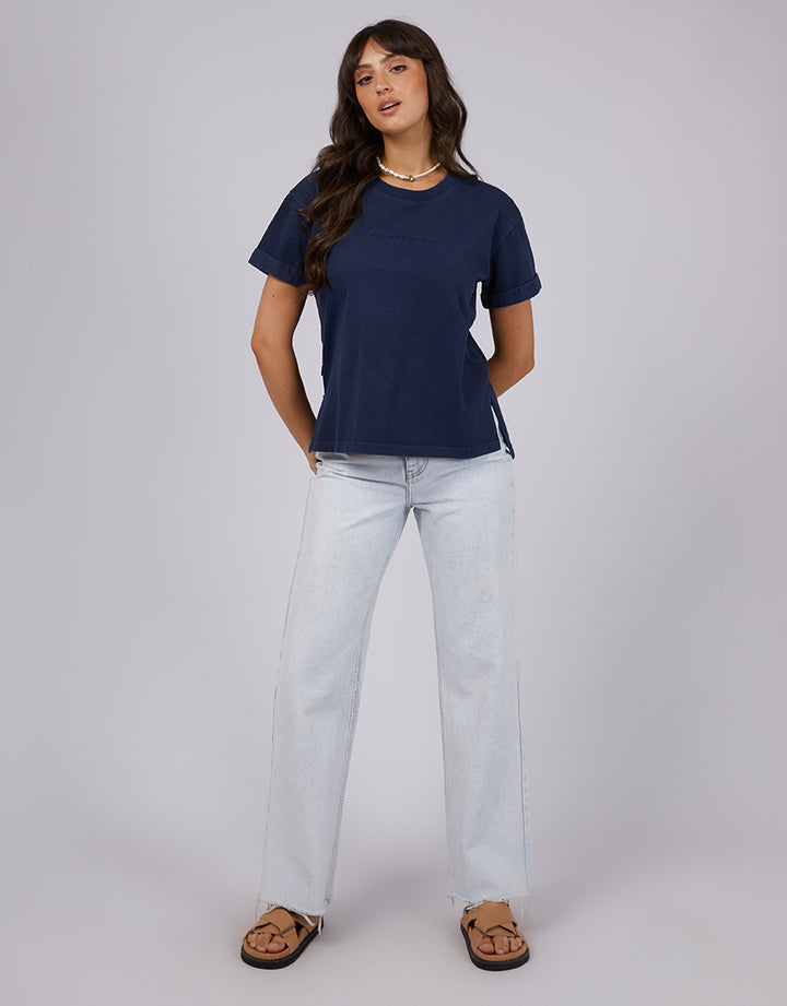 Aae Washed Tee Navy