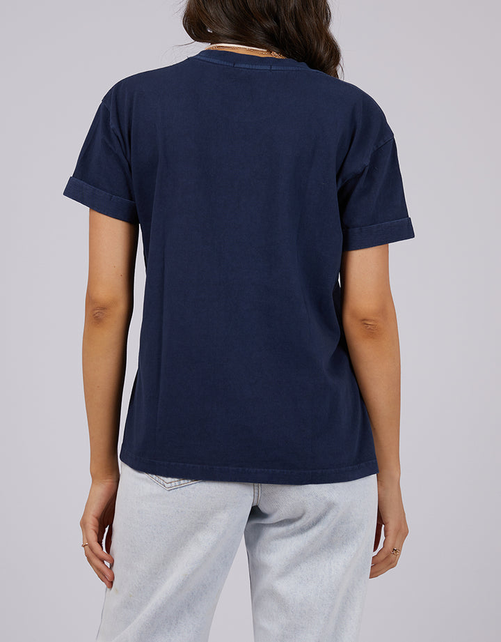 Aae Washed Tee Navy