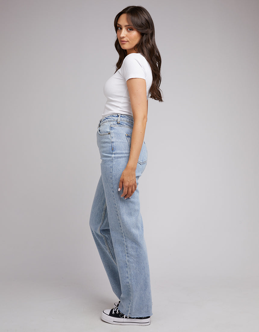 Eve Rib Baby Tee White