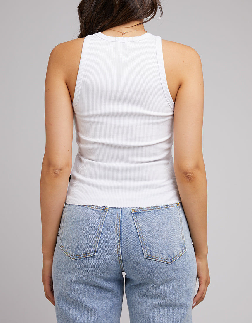 Eve Rib Baby Tank White